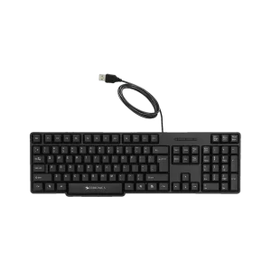 ZEBRONICS Zeb-K20 Zeb-K65 Wired USB Standard Desktop Keyboard with UV Coated Keys for Desktop, Laptop and Mac - Black